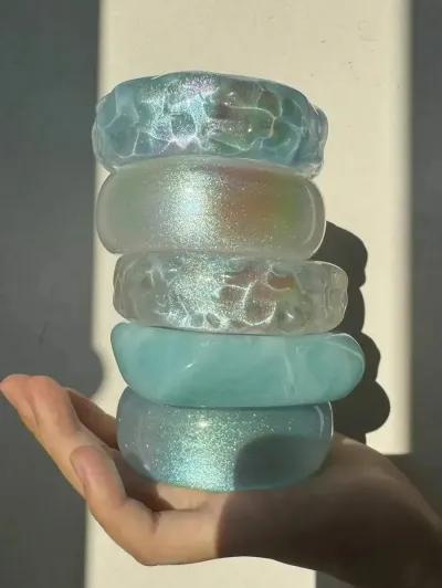 Ocean Chunky Resin Bracelet
