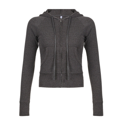 Vintage Distressed Knitted Zip Up Hoodie