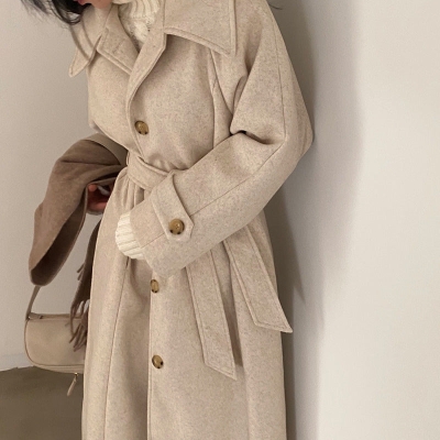 Vintage Double Breasted Wool Maxi Coat