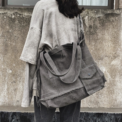 Raw Edge Large Crossbody Bag