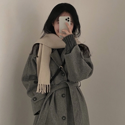 Vintage Double Breasted Wool Maxi Coat