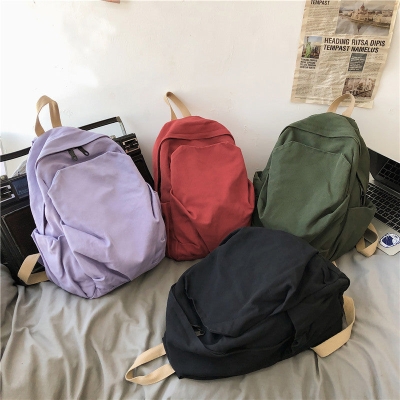 Vintage Wash College School Backpack