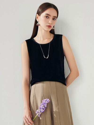 100% Mulberry Silk Women's Sleek Tank Top