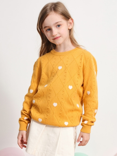 100% Wool Kids' Round Neck Sweater