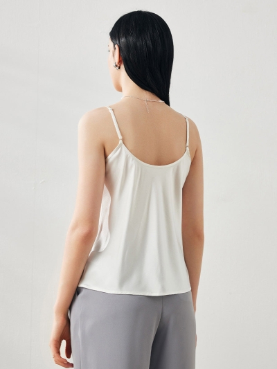 Women's Silk V-Neck Adjustable Straps Camisole