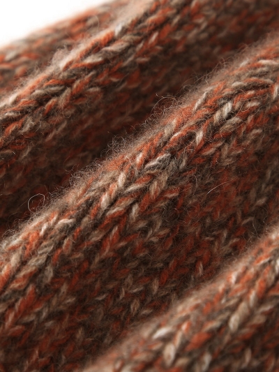 100% Cashmere Ribbed Knit Beanie