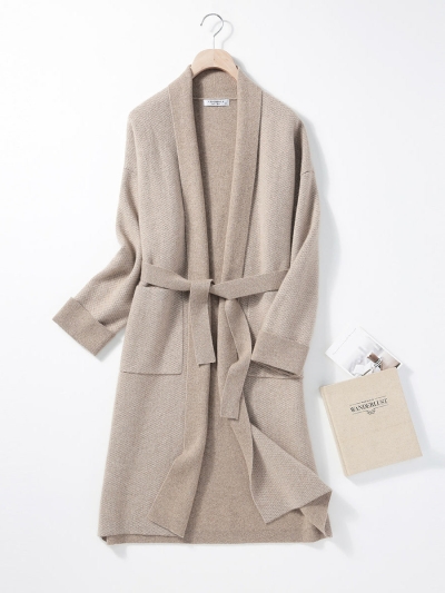 100% Cashmere Women's Long Coat