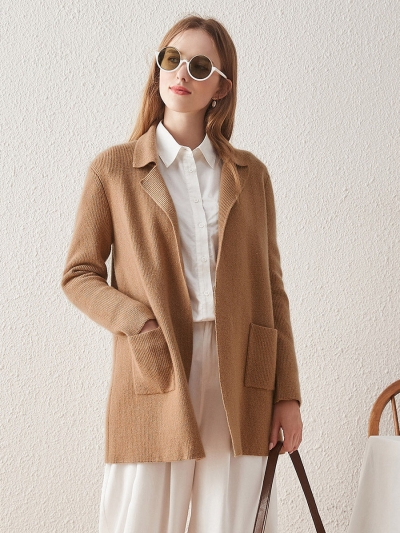 100% Cashmere Women's versatile and stylish Coat