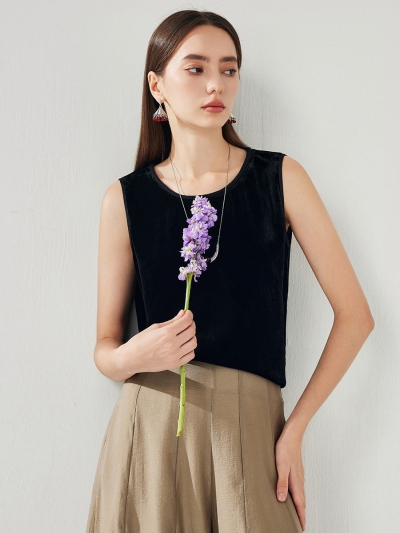 100% Mulberry Silk Women's Sleek Tank Top