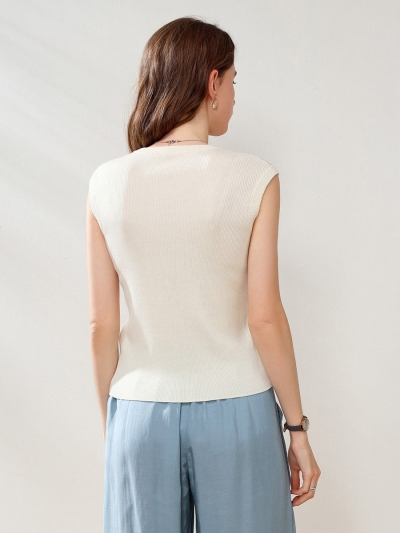 Women's Ribbed V-Neck Tank Top