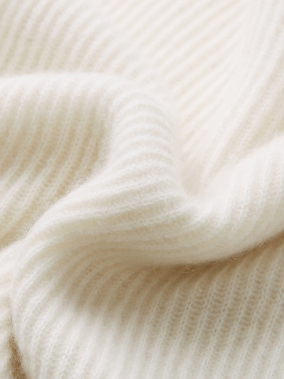 100% Cashmere Women's V-Neck Loose Knit Sweater