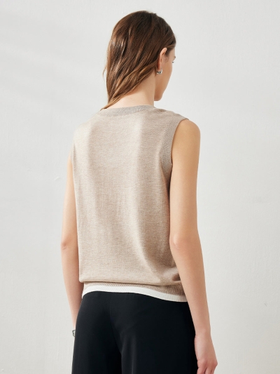 Women's Faux Layered Look Tank Top